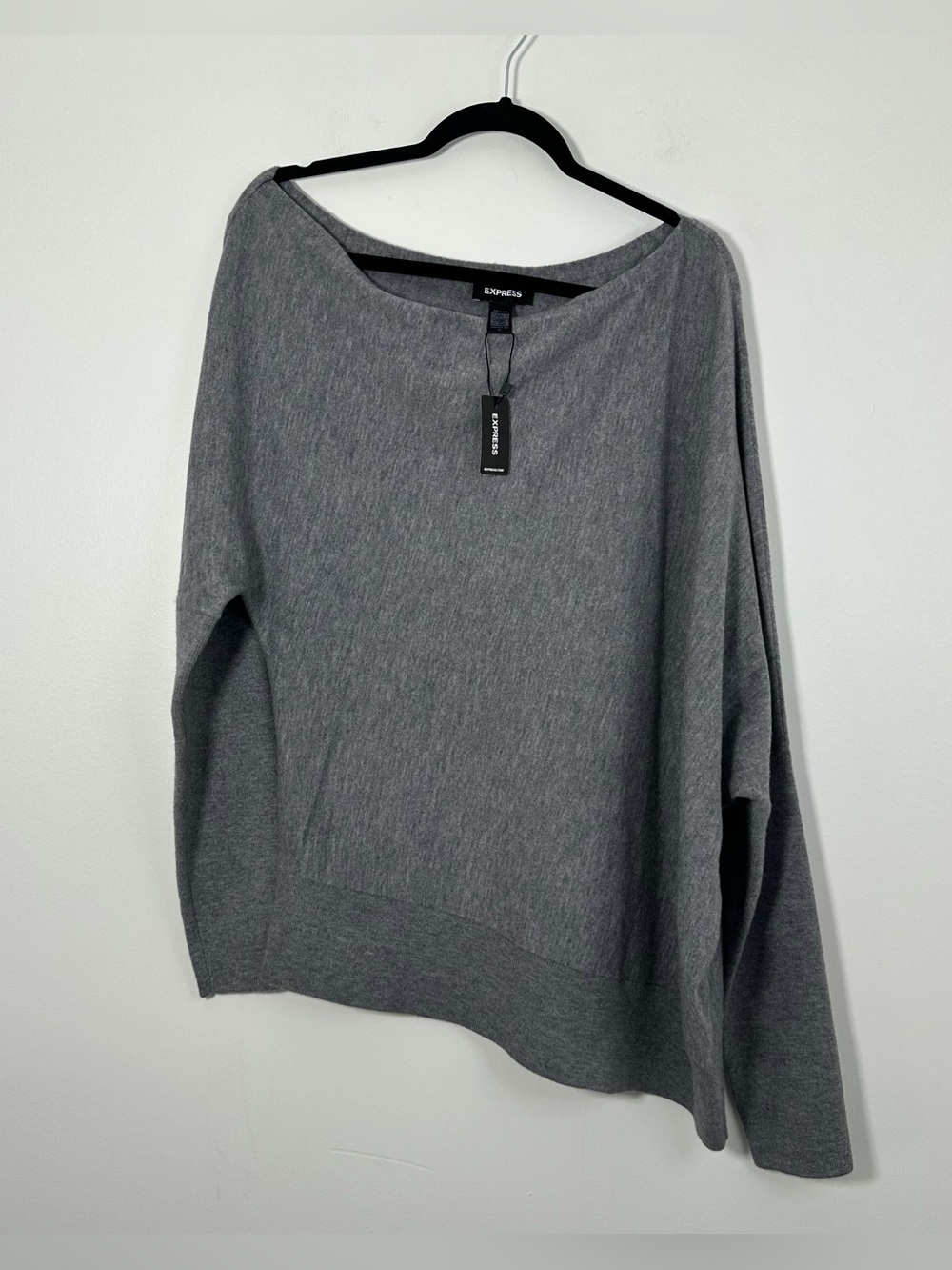 Express Conscious Edit Women’s XL Gray Oversized Sweater NWT
